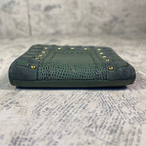 Fossil small green leather bifold wallet - Picture 5 of 13